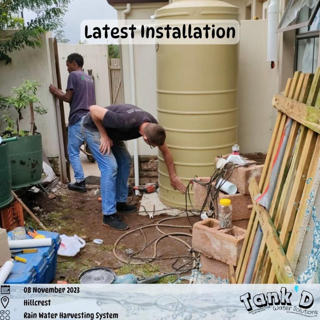 Water tank installers durban